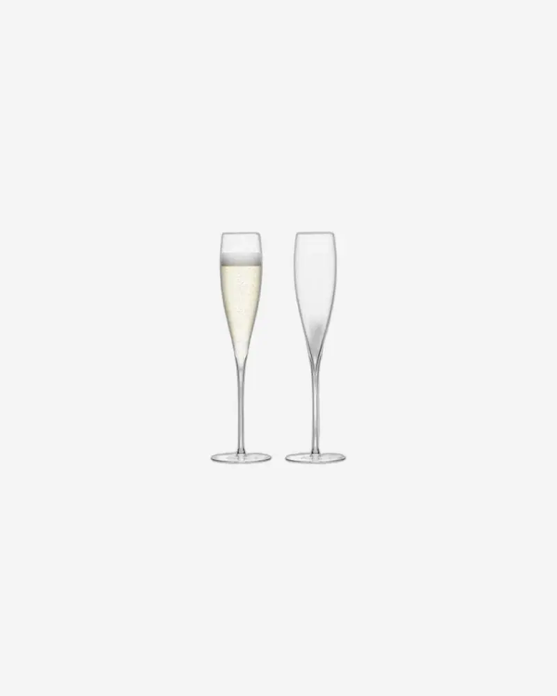 Savoy-Inspired Champagne Flutes – Pack Of 2, 200Ml Capacity, Transparent Glass 1