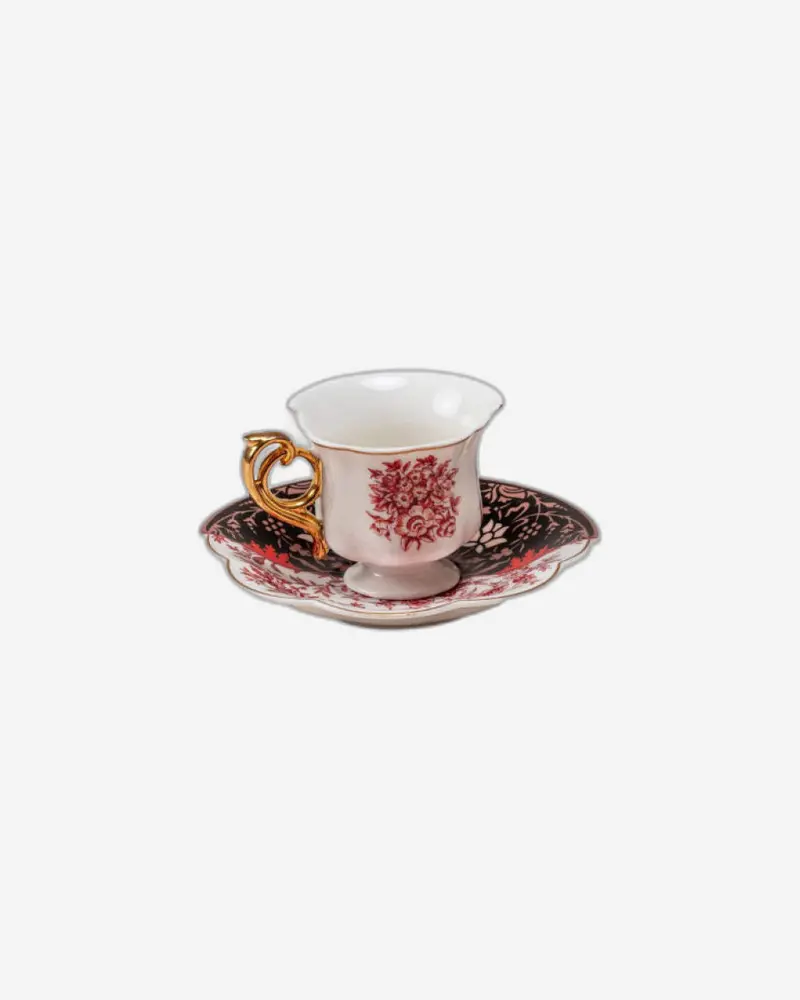 Seletti Hybrid-Sagala Porcelain Coffee Cup And Saucer 1