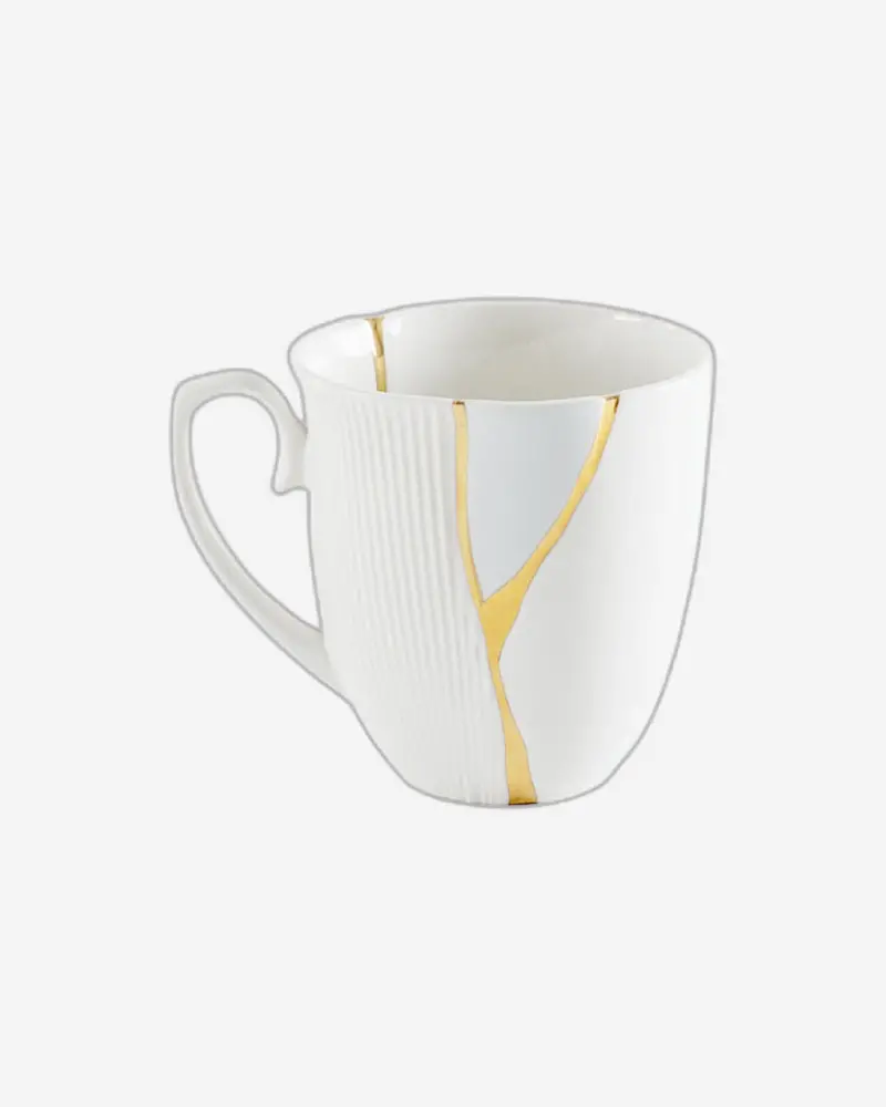Seletti Kintsugi-N2 Porcelain Mug – Japanese Aesthetic 1