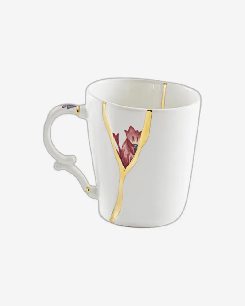 Seletti Kintsugi-N3 Porcelain Mug – Handcrafted Finish 1