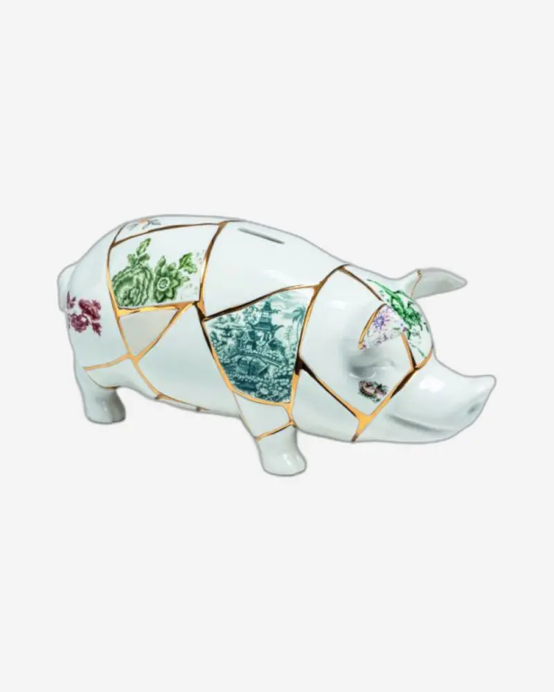 Seletti Kintsugi Piggy Bank – Ceramic Moneybox 1