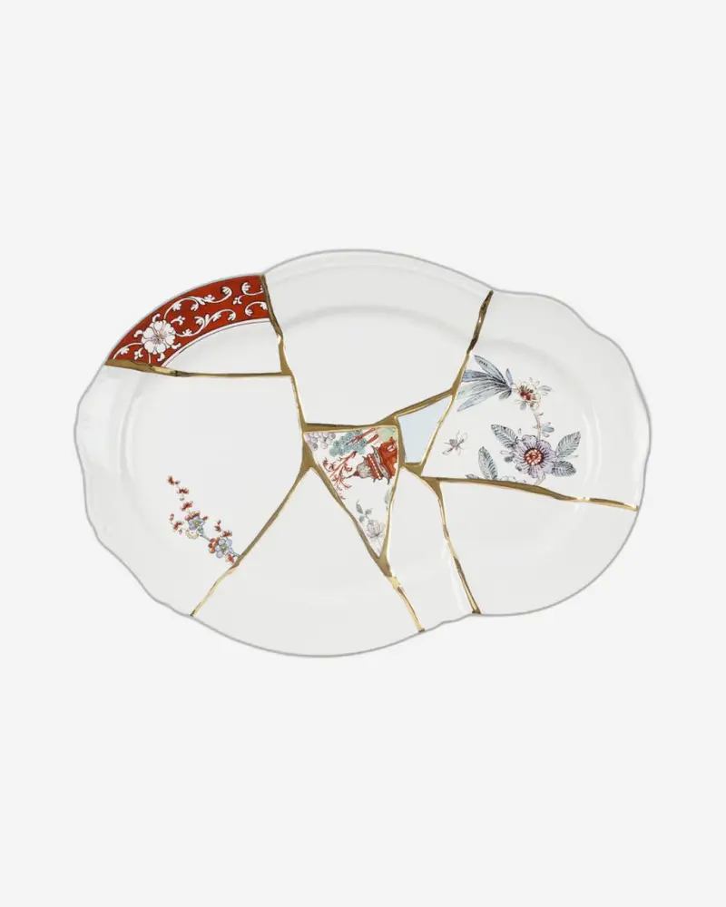 Seletti Kintsugi Serving Tray – Gold-Repaired Design 1