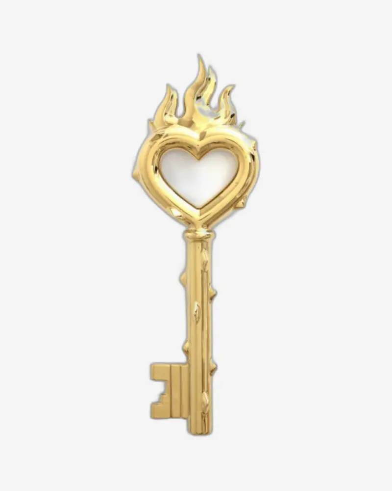 Seletti Passion Key Porcelain Keychain 1