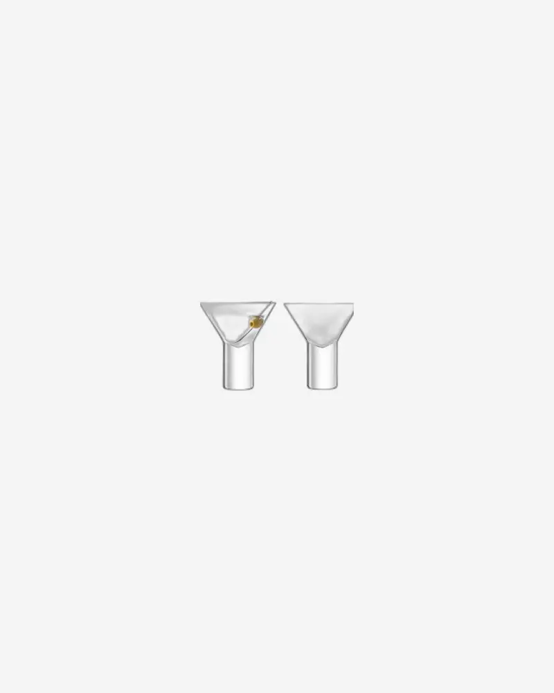 Set Of 2 Clear Vodka Cocktail Glasses – 240 Ml Each 1