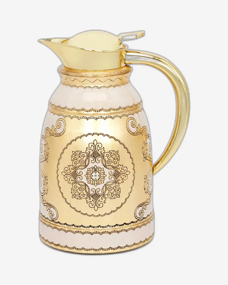 Sezzatini Elisei Oro Avario Insulated Thermos – Elegant Gold-And-Blue Finish 1