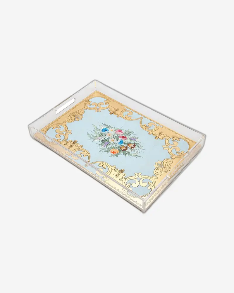 Sezzatini Ormanni Oro Celeste Ce03 Large Rectangular Serving Tray With Ergonomic Handles 1