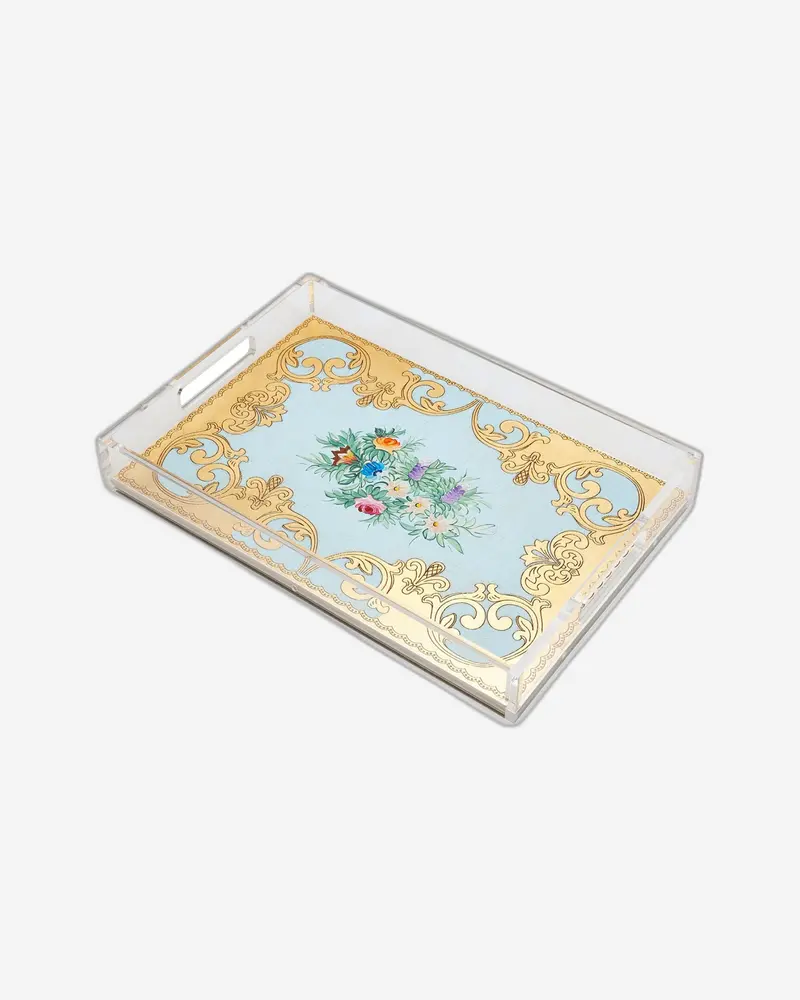 Sezzatini Ormanni Oro Celeste Ce03 Medium Rectangular Serving Tray With Comfort Handles 1