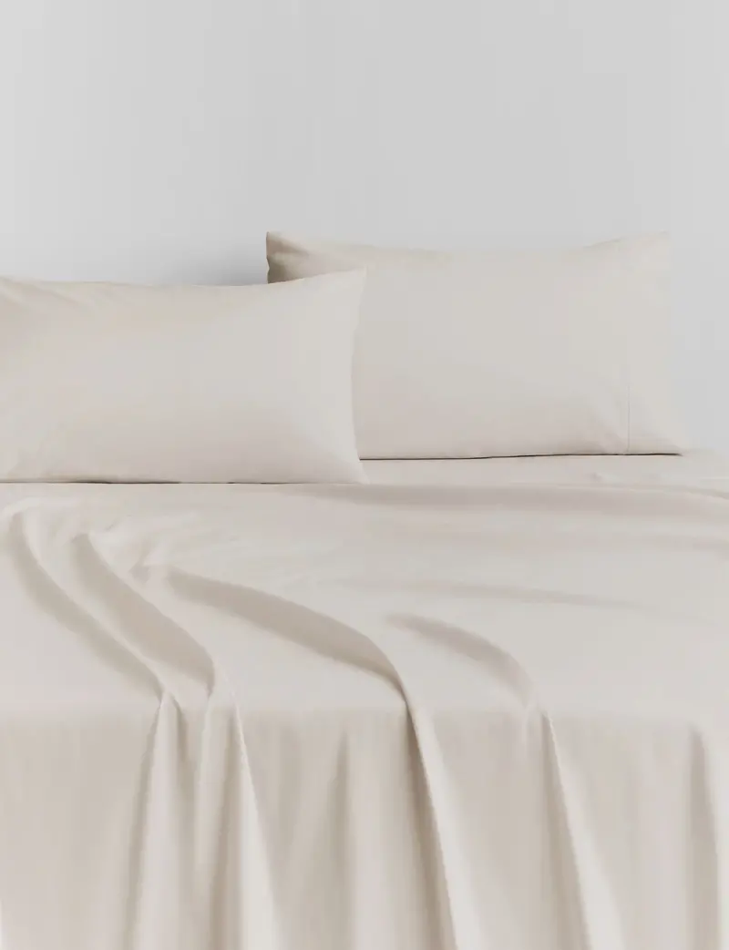 Sheridan 500 Tc Cotton Sateen Emperor Fitted Sheet – Chalk Colour 1