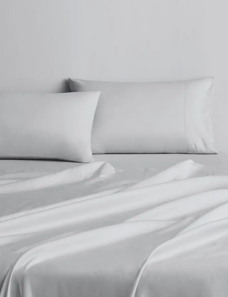 Sheridan 500 Thread Count Cotton Sateen King Tailored Duvet Cover – Silver 1