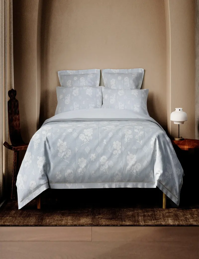 Sheridan Farlo Double Duvet Cover And Pillowcase Set – Ash Blue 1