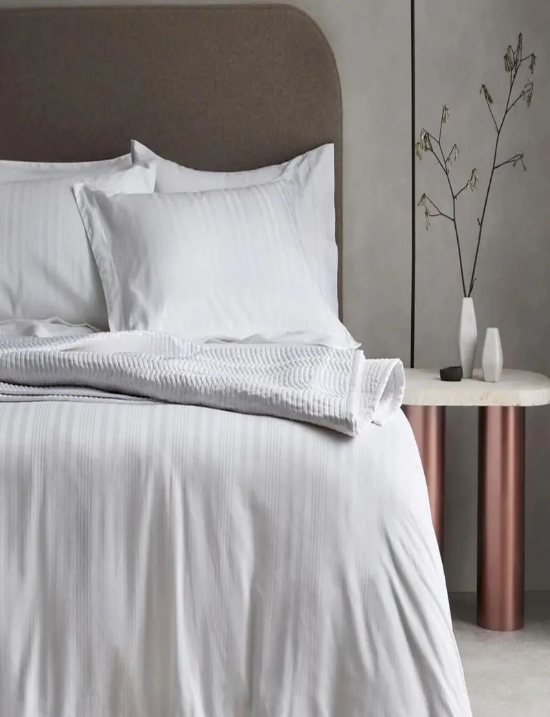 Sheridan Newmark Double Duvet Cover And Pillowcase Set – Snow White 1