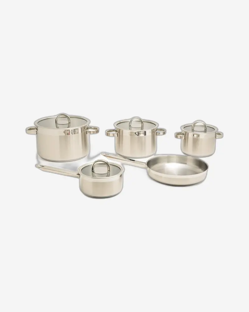 Silampos Atlantico 9-Piece Cookware Set – Stainless Steel With Reinforced Base (Model 632125V50155) 1