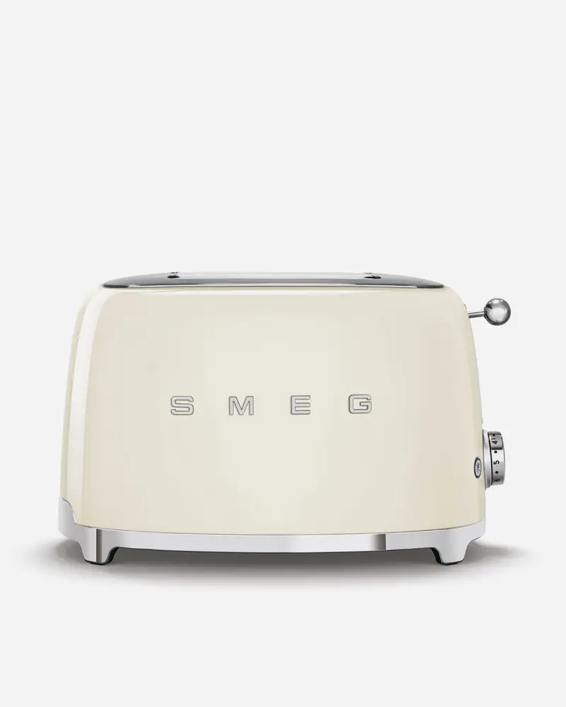 Smeg 2-Slice Extra-Wide Slot Toaster – Cream 1