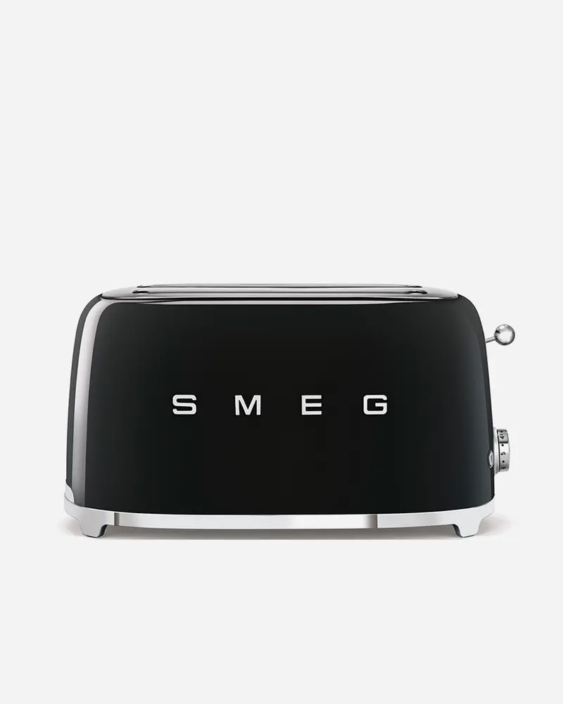 Smeg 4-Slice Extra-Wide Slot Toaster – Black 1