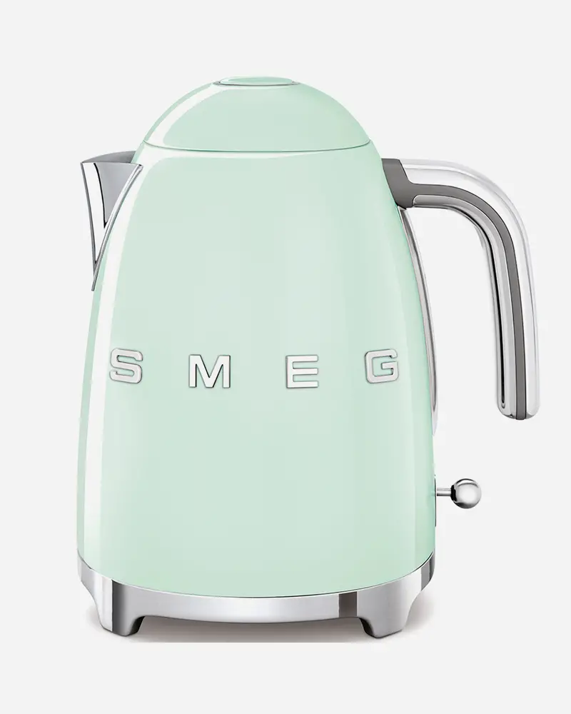 Smeg Soft-Open 1.7L Electric Kettle – Pastel Green 1