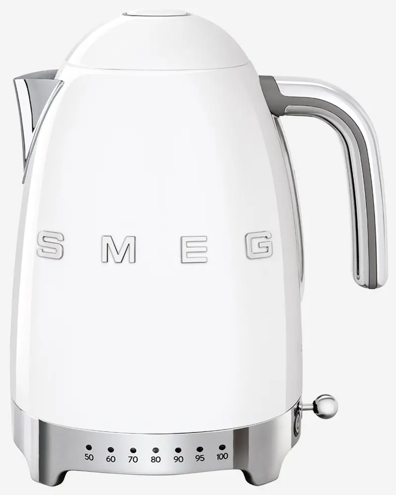 Smeg Variable-Temp Kettle – Gloss White 1