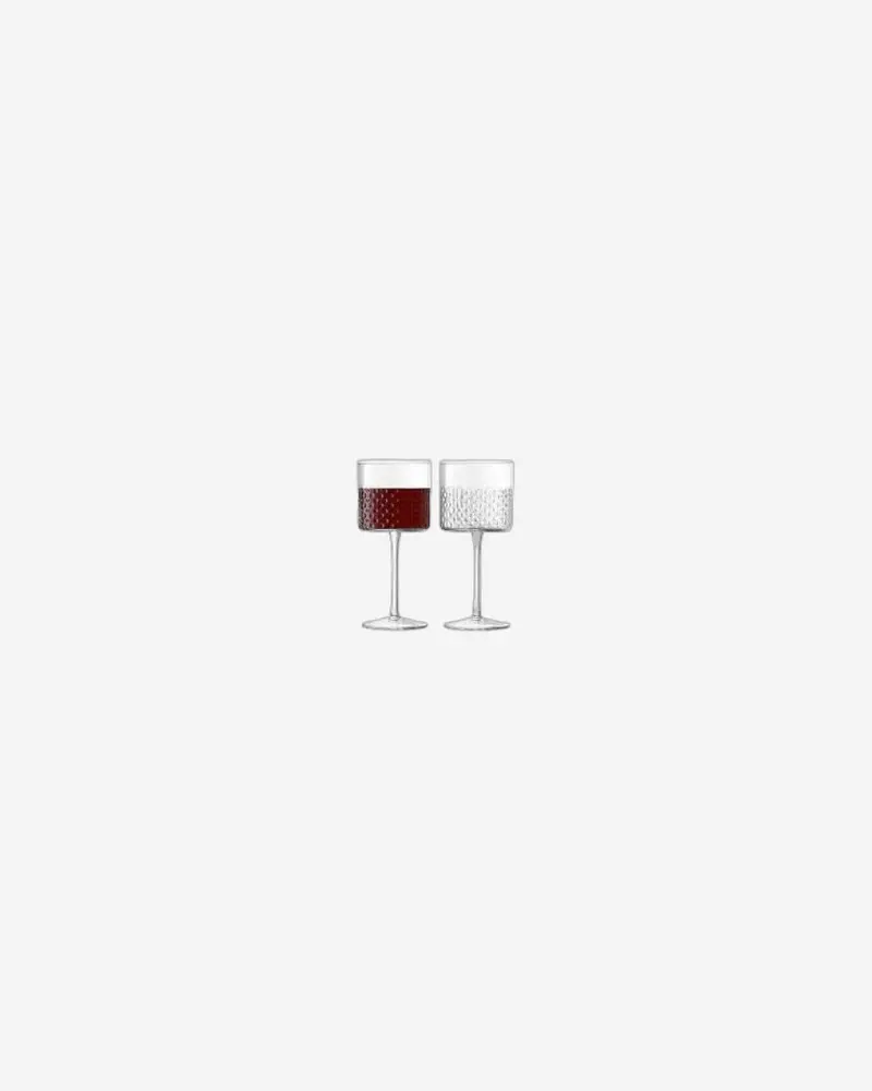 Stylish Wicker-Wrapped Wine Glass Duo – 320Ml Per Glass 1