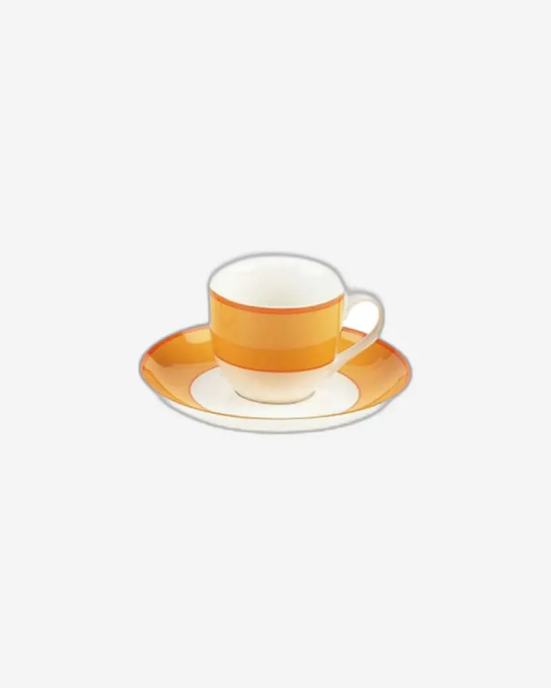 Tognana Vibrant Orange Coffee Cup And Saucer 1