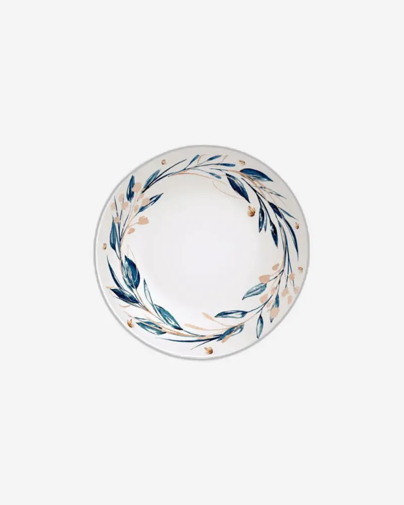 Tramontina Ana Flor Soup & Cereal Plate – 22 Cm Rounded Rim Design 1