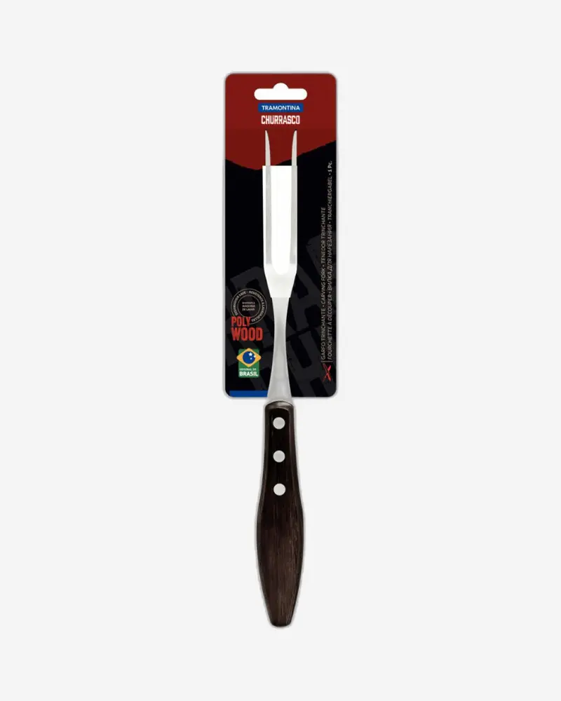 Tramontina Churrasco Carving Fork – Red Handle 1