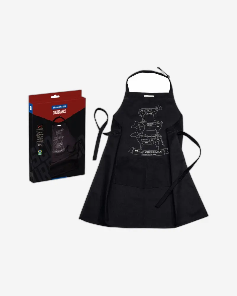 Tramontina Churrasco-Style Bbq Apron With Tool Loops 1