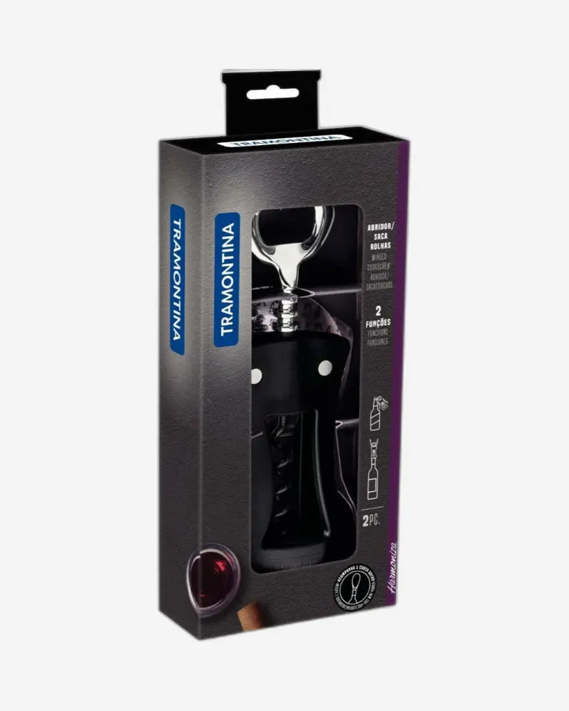 Tramontina Harmoniza Dual-Function Corkscrew – Waiter’S Style 1
