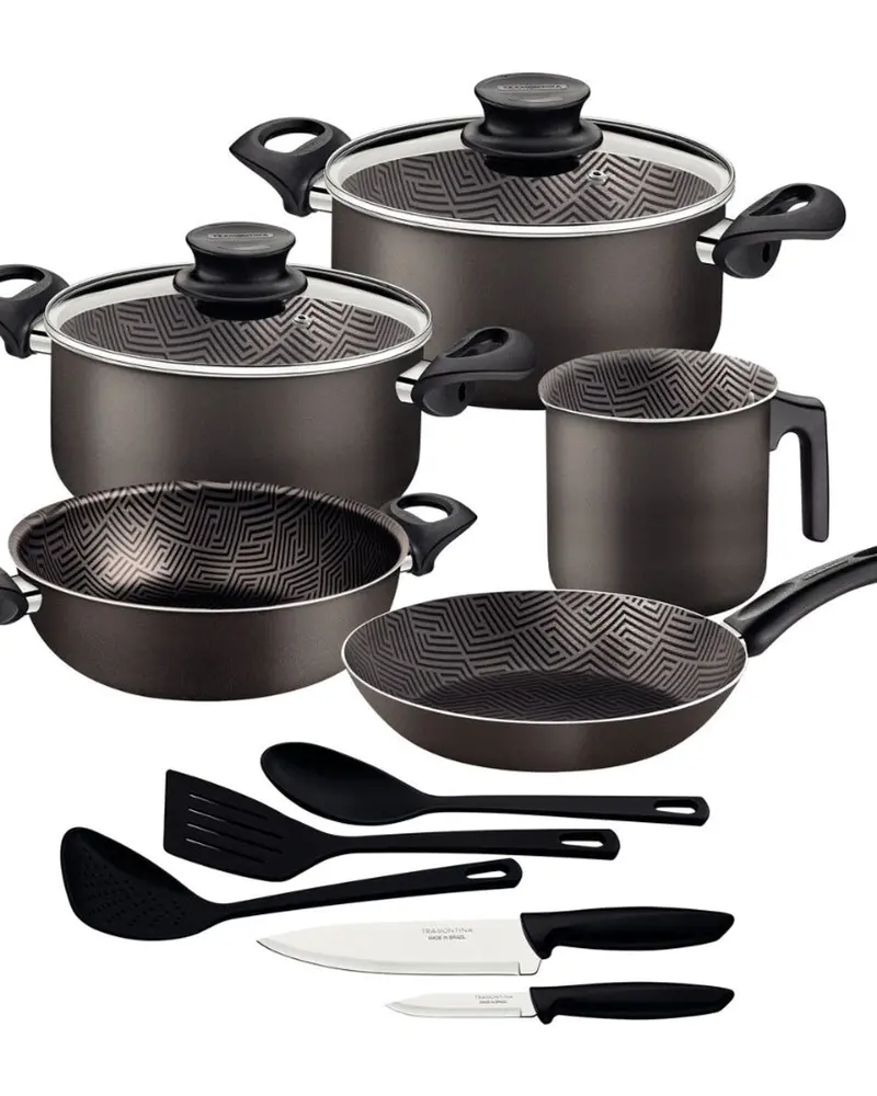 Tramontina Paris Professional Cookware Set – 12-Piece, Lead-Free 1