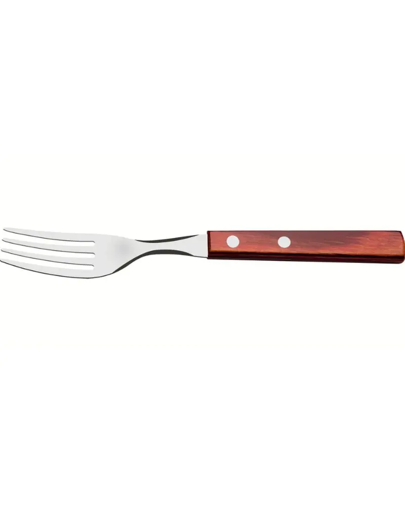 Tramontina Red Dessert Fork – Stainless Steel Serving Utensil 1