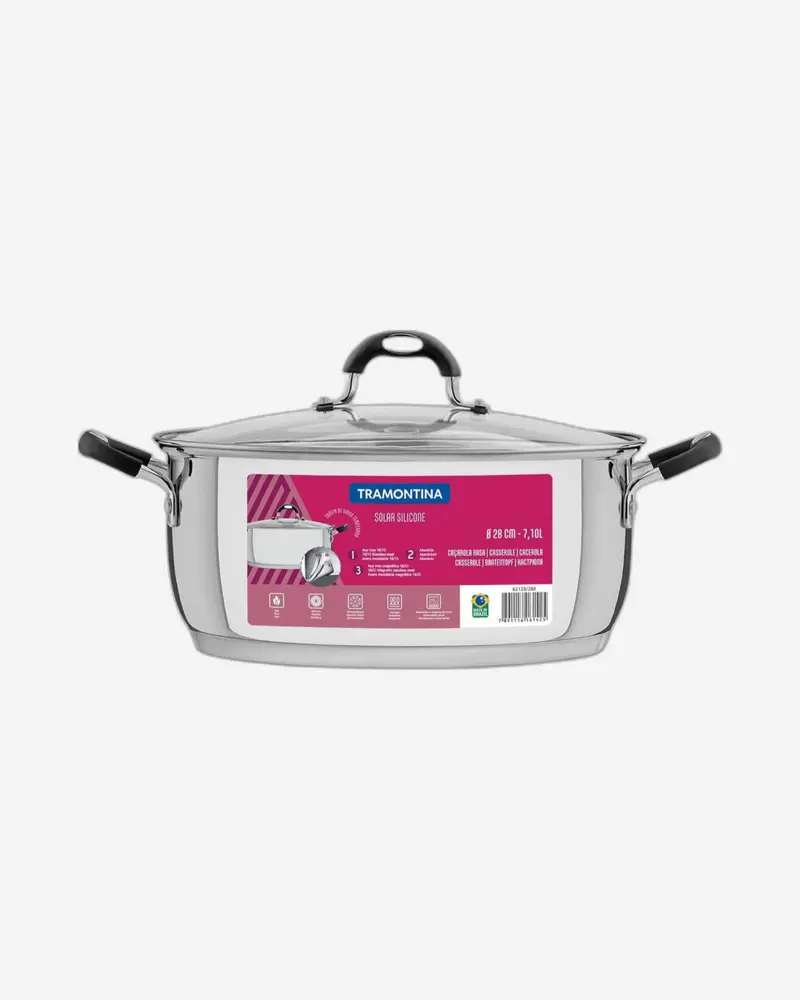Tramontina Solar Shallow Casserole Dish – 7.1-Liter Capacity 1