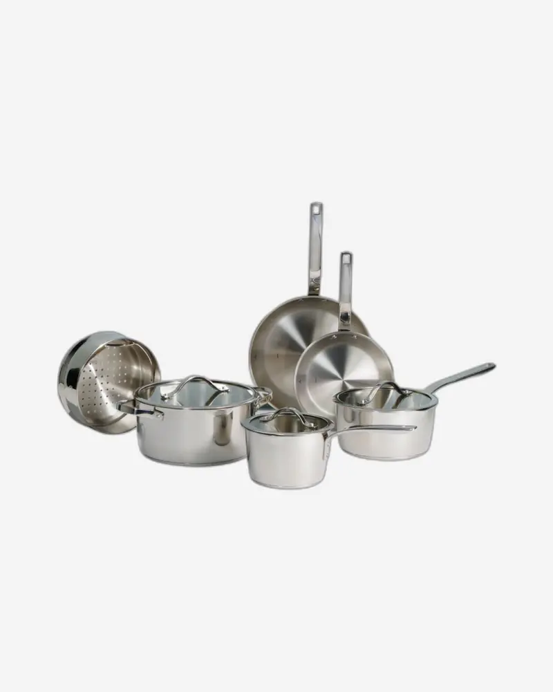 Tramontina Tempo 9-Piece Stainless Steel Cookware Set 1
