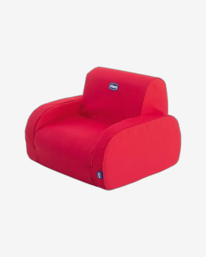 Twist Modular Armchair – Red, Three-Position Adjustable Design 1