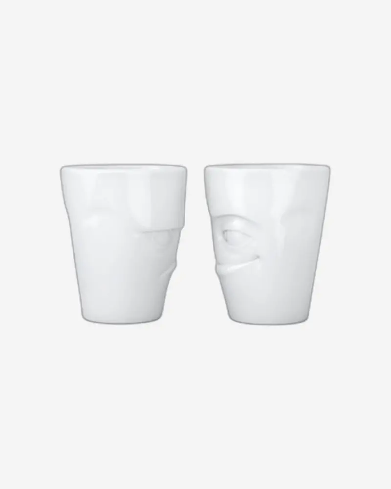 Two-Piece White Mug Set #1 – Grumpy & Impish Styles 1