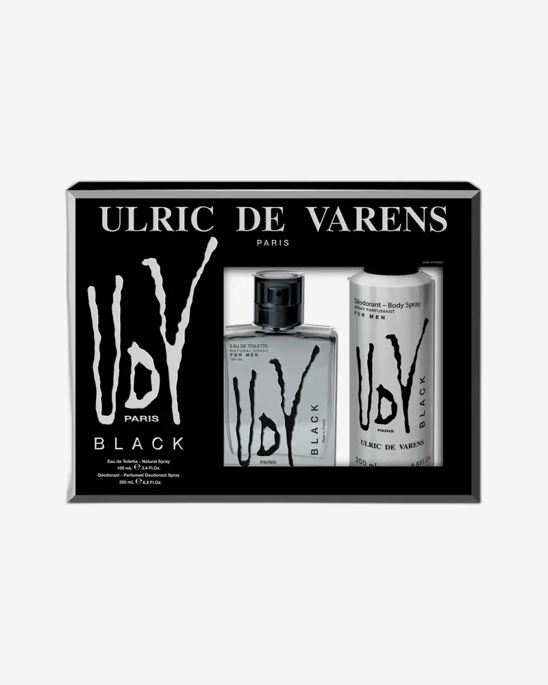 Ulric De Varens Black Collection Set – 100Ml Edt & 200Ml Scented Deodorant 1
