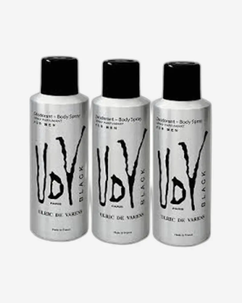 Ulric De Varens Black Deodorant Set – 200Ml Sophisticated Men'S Collection 1