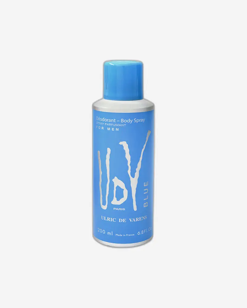 Ulric De Varens Blue Deodorant Body Spray – 200 Ml Cool, Sporty Aquatic Fragrance 1