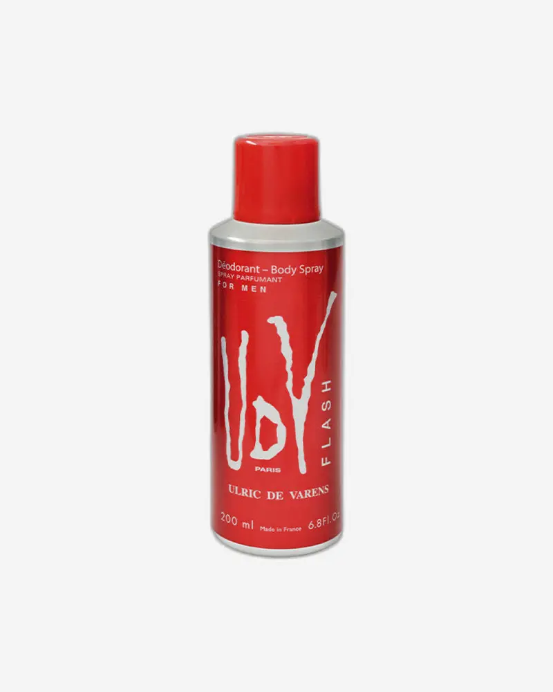 Ulric De Varens Flash Deodorant Body Spray – 200 Ml Energetic, Citrus-Driven Fresh Scent 1