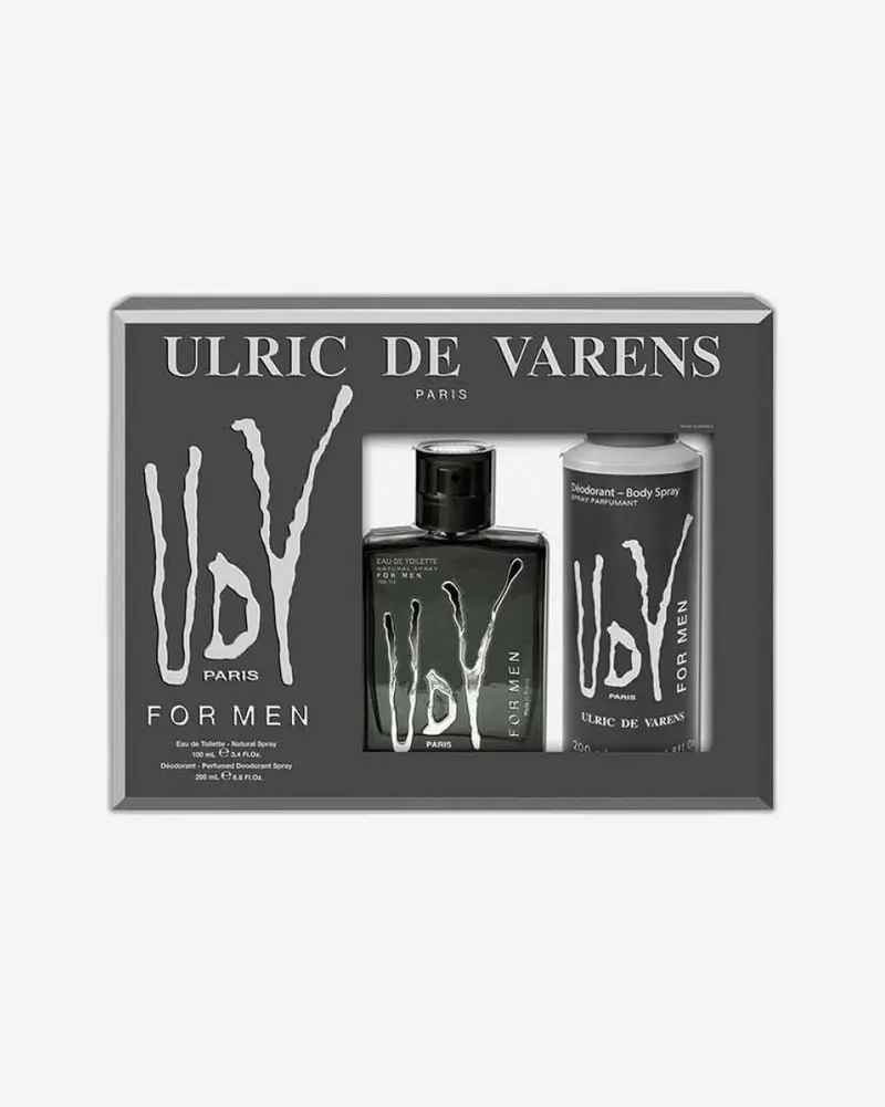 Ulric De Varens Men'S Eau De Toilette – 100Ml Bottle + 200Ml Deodorant Set 1