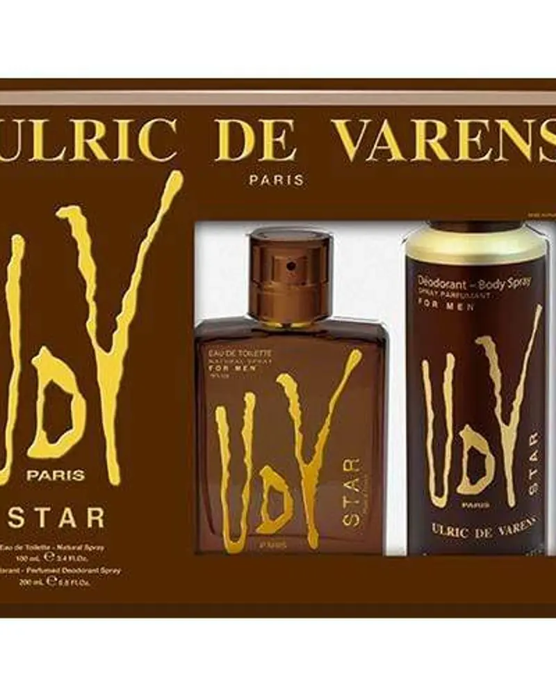 Ulric De Varens Star Gift Set – 100Ml Edt + 200Ml Perfumed Deodorant 1