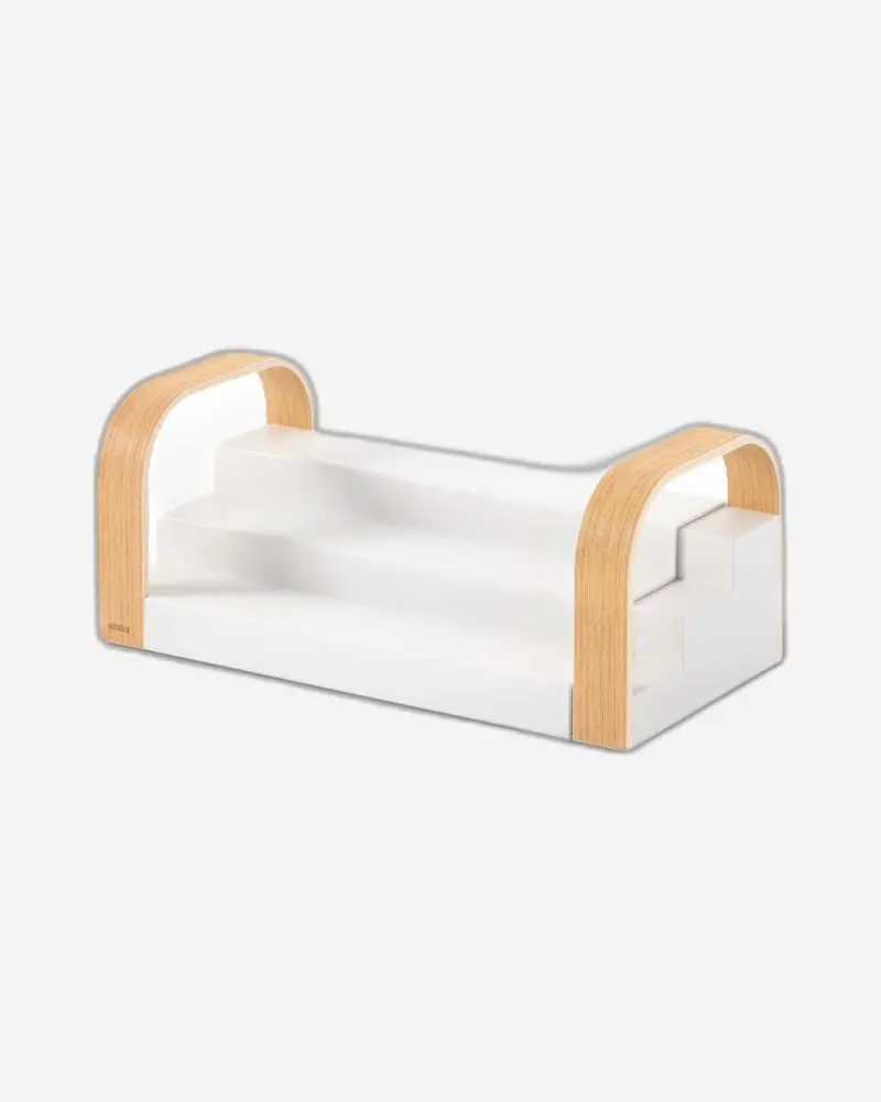 Umbra Bellwood Caddy – Multi-Use White & Natural Organizer 1