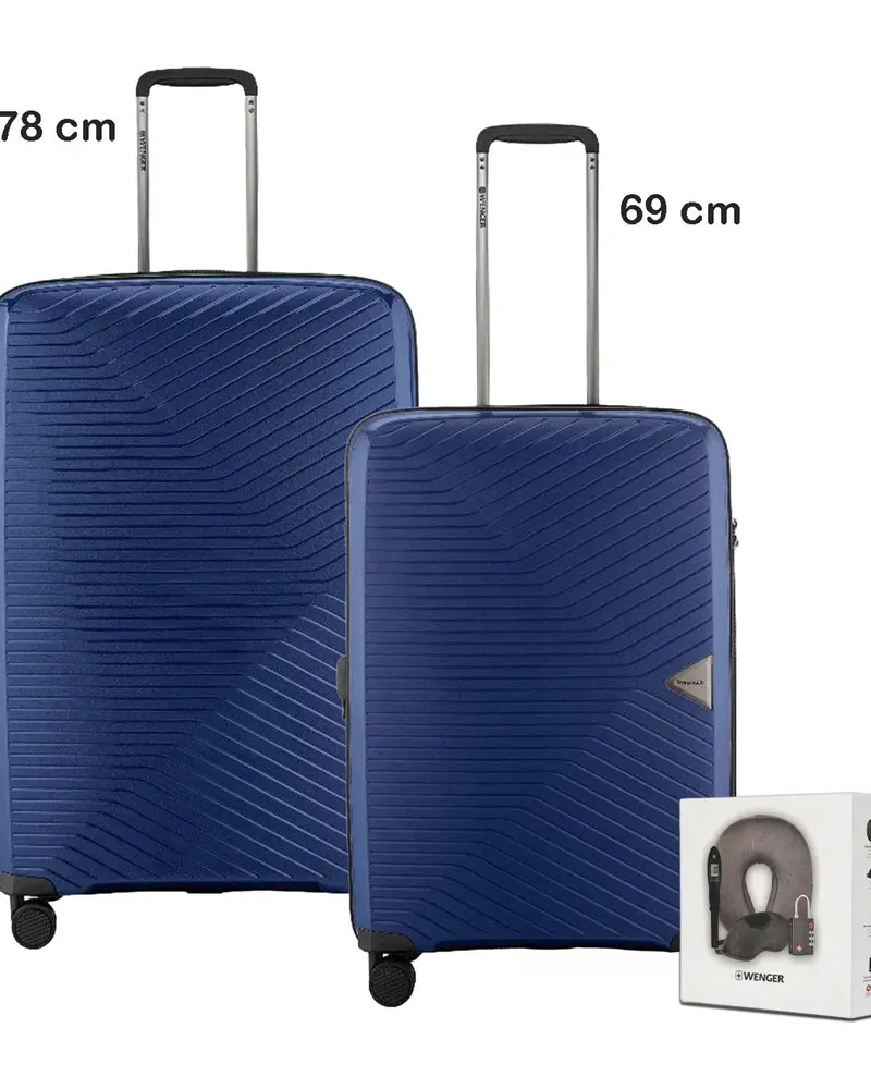 Wenger Ultra-Lite Hardside Luggage Set – Expandable 67Cm + 76Cm Travel Combo 1