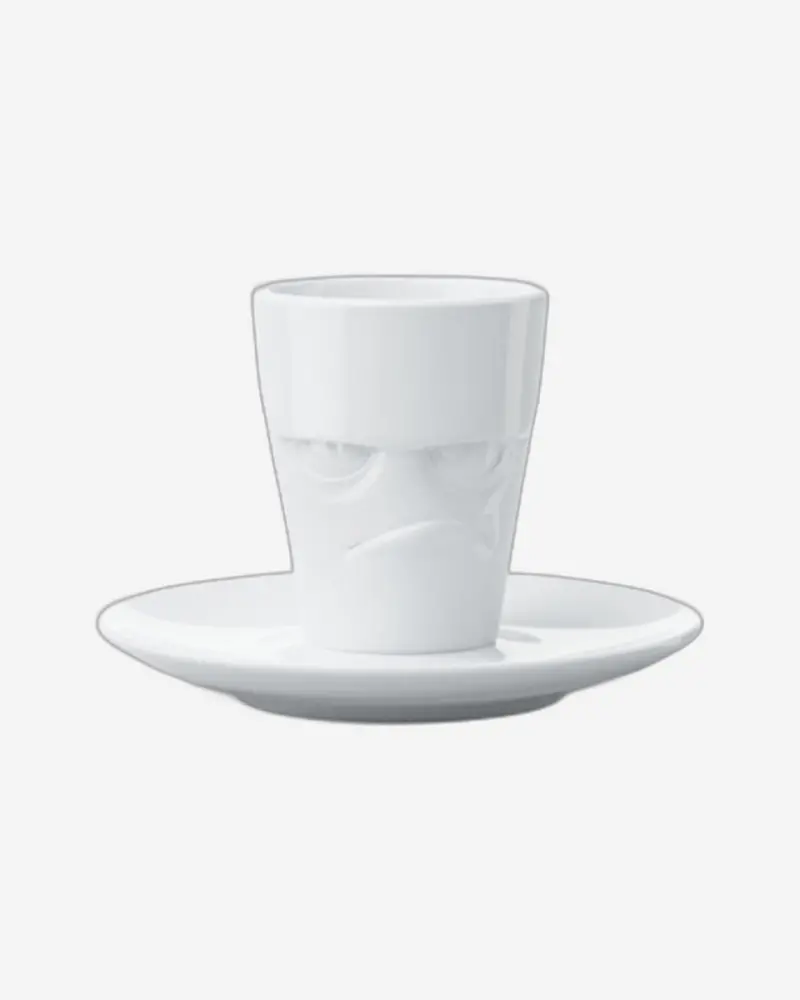 White Espresso Mug With Handle – Grumpy Design 1