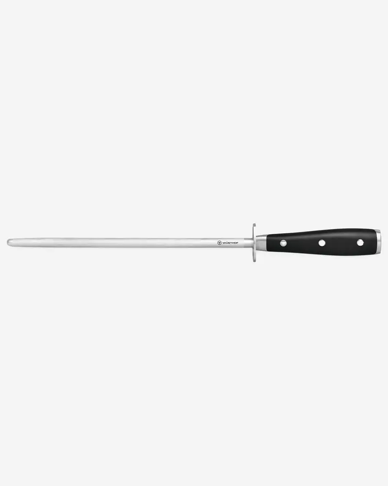 Wüsthof Classic Ikon 26 Cm Honing Steel – Black-Finished Sharpening Rod 1