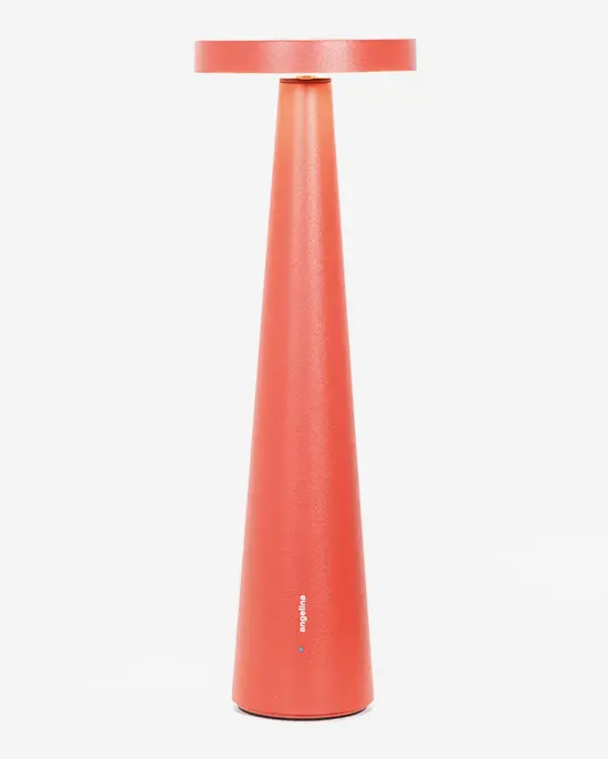 Zafferano Angelina Desk Lamp In Matte Red Finish 1