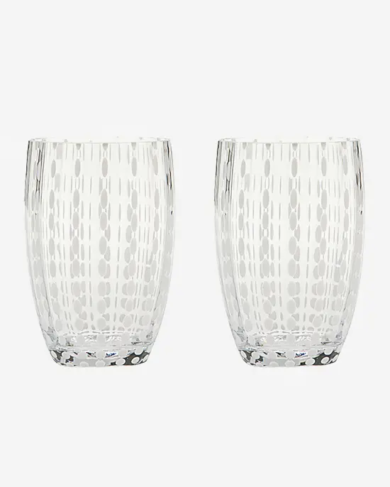 Zafferano Perle Clear Tumbler – 320 Ml Minimalist Design 1