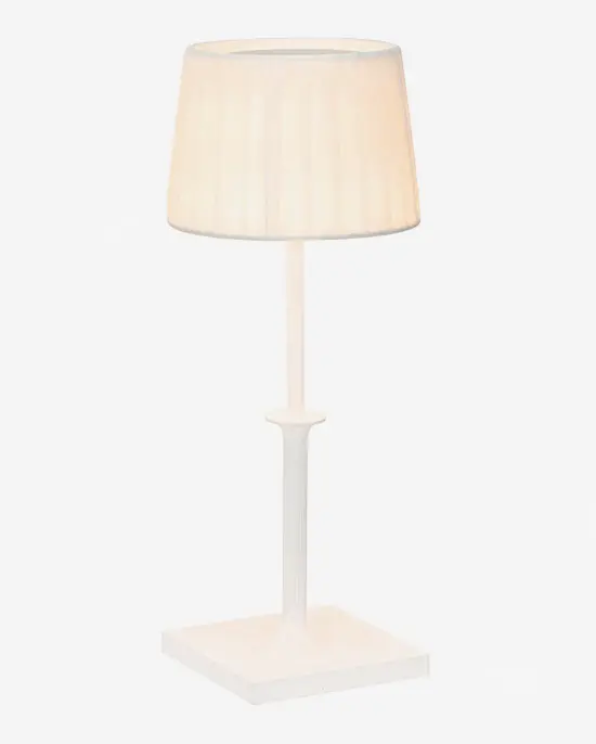Zafferano Poldina Classic Table Lamp In Matte White And Ivory 1