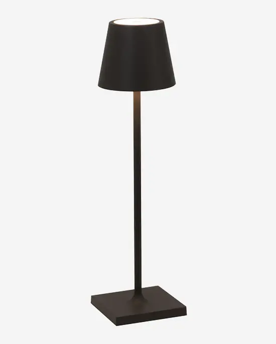 Zafferano Poldina Pro Micro Task Lamp In Matte Black 1
