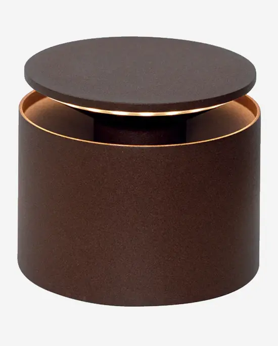 Zafferano Push-Up Pro Lamp With Corten Steel Design 1