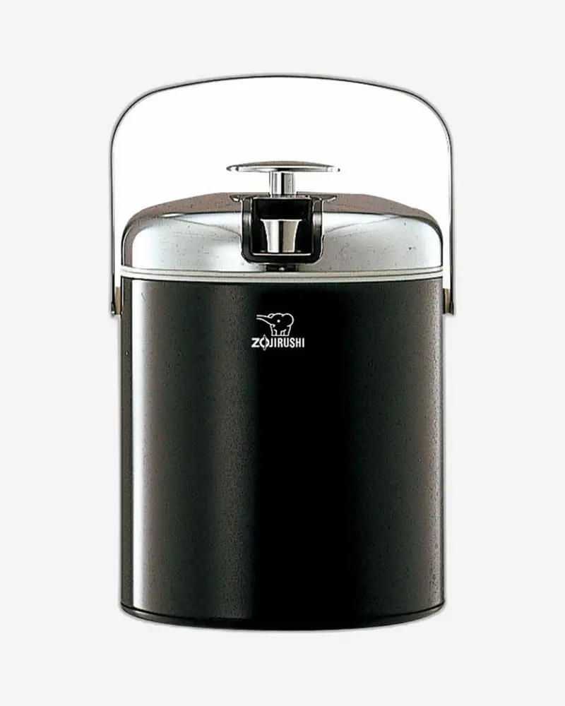 Zojirushi 1.3L Black Vacuum-Insulated Ice Pail With Stainless Steel Ice Tong 1