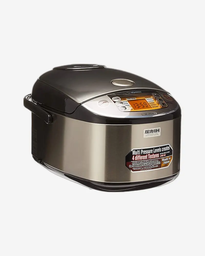 Zojirushi 1.8L Stainless Brown Digital Rice Cooker And Warmer 1