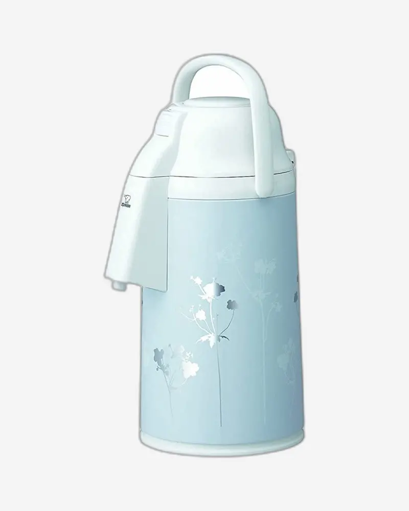 Zojirushi 3L Mint Gray Glass-Lined Airpot Beverage Dispenser 1